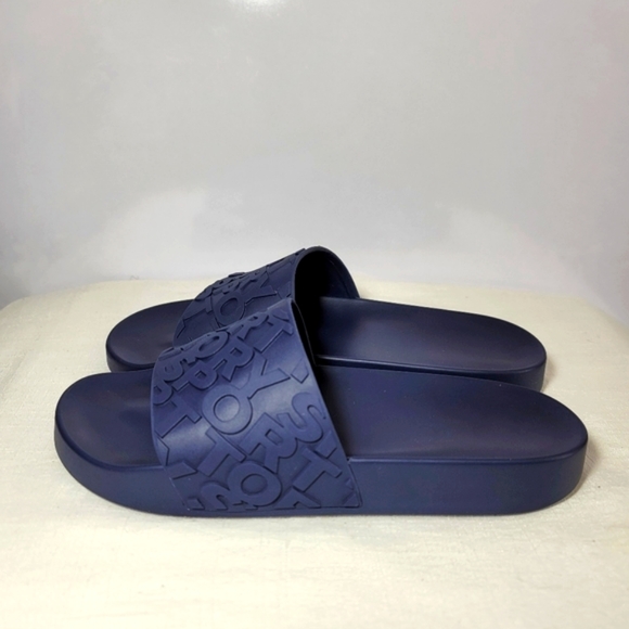 Tory Sport Mens Size 10M  Navy Blue Slides. - Picture 2 of 11
